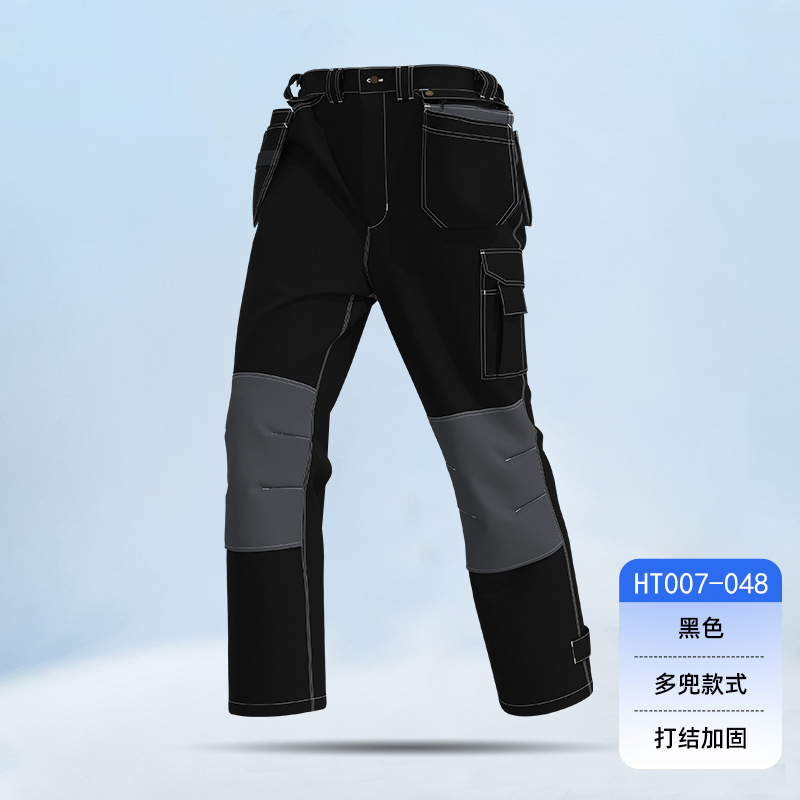 HT007-048春秋飛兜工裝褲
