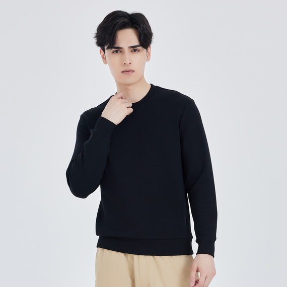 HT042-031 – Korean-Style Skin-Friendly Cotton Crewneck Sweatshirt