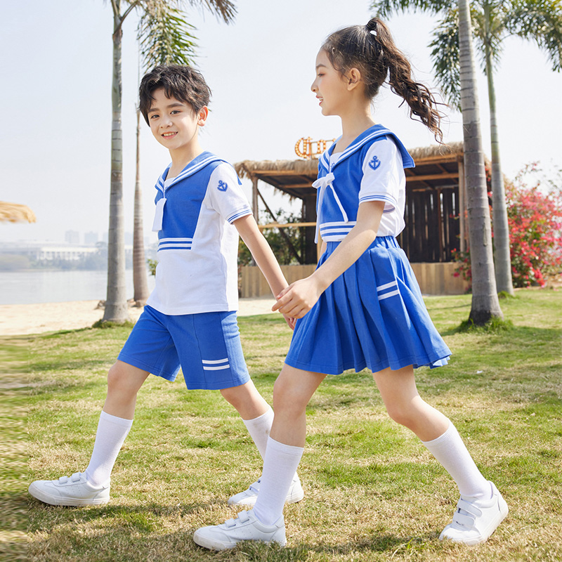 HT054-2216夏季拉架珠地polo衫短裙短褲套裝