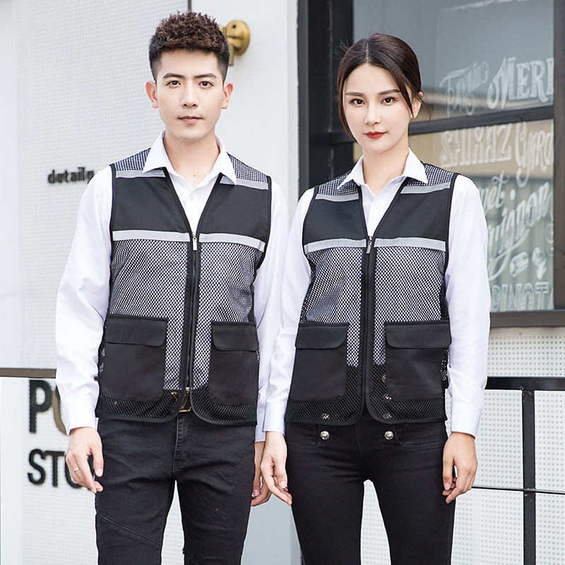 HT045?663 Reflective?stripe mesh vest