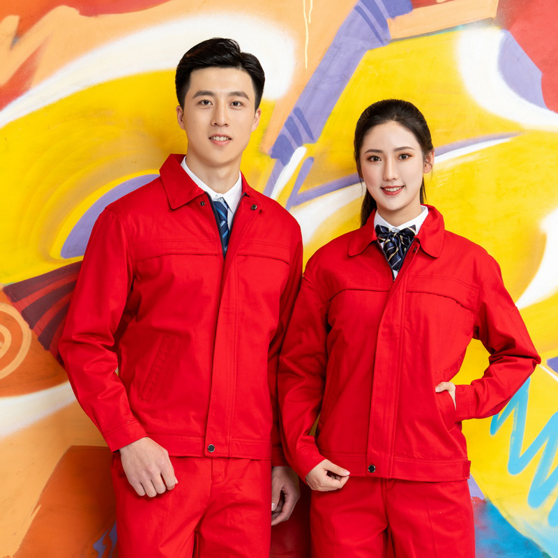 HT026-017 Spring/autumn cotton workwear with lining